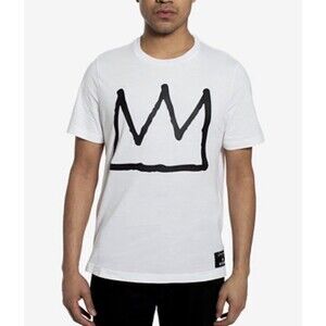 Sean John x Basquiat T-Shirt Men's 3XL White 3D Kings Crown Chest Logo Tee